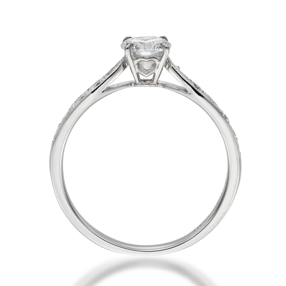 婚約指輪-職人技が光るミル打ちが美しいクラシックなエタニティリング 
