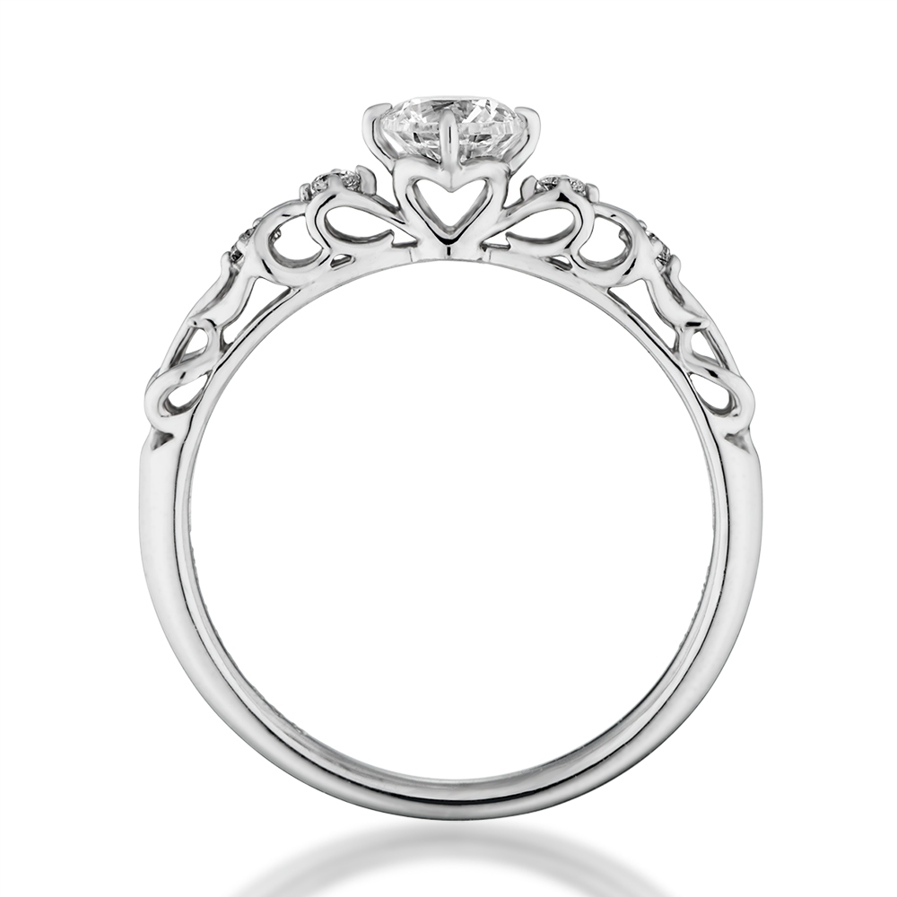婚約指輪-アンティークレースのような繊細な透かし模様が個性的な