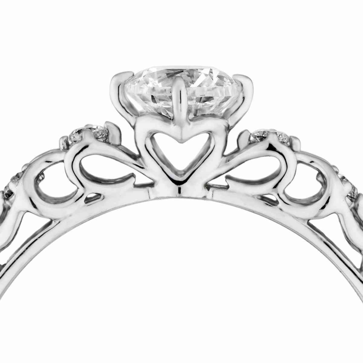 婚約指輪-アンティークレースのような繊細な透かし模様が個性的な