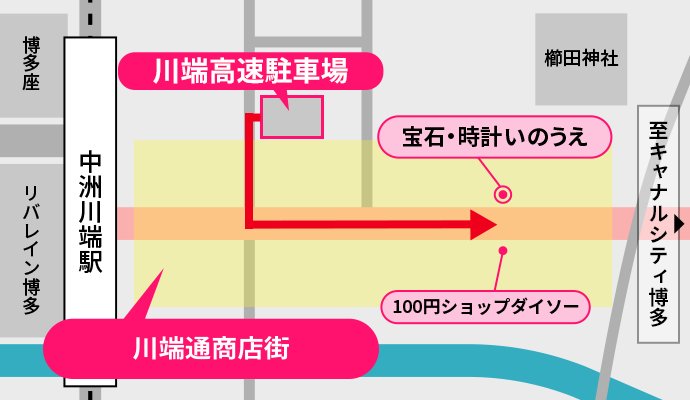 川端商店街地図